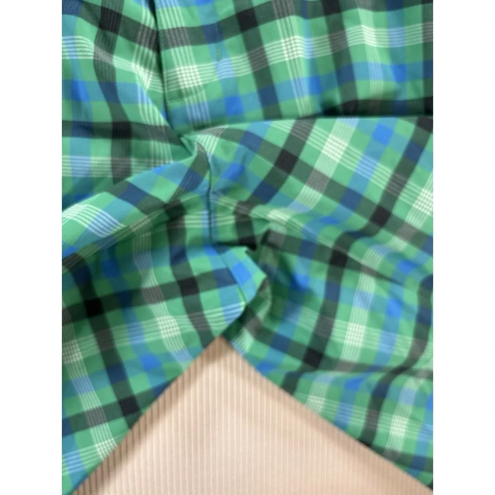 Nike Dri-Fit Standard‎ Fit Lightweight Golf Shorts Mens Size 38 Green Blue Plaid